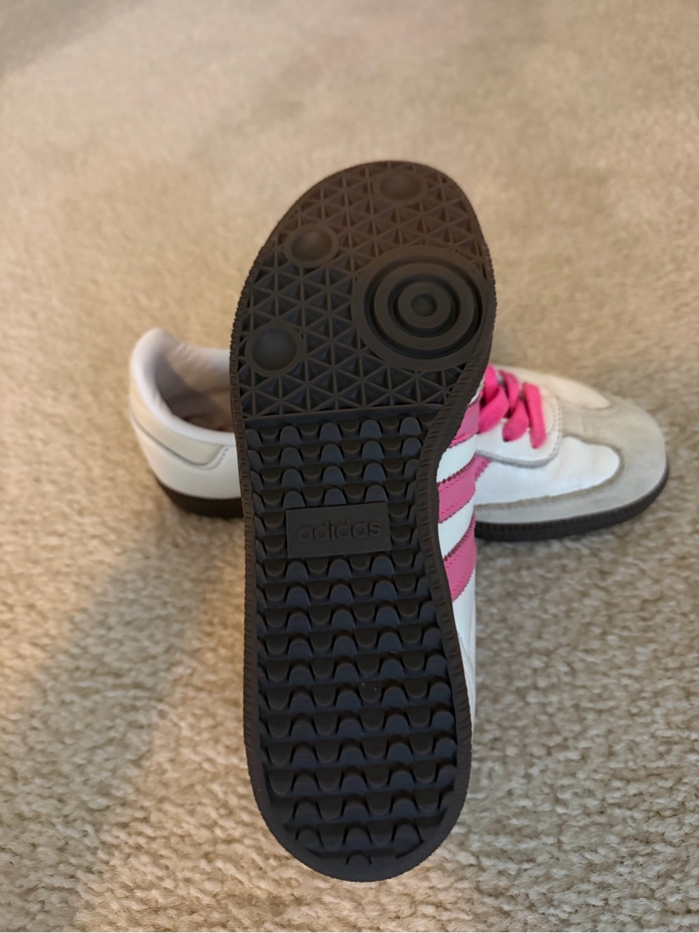 Adidas Samba OG "Lucid Pink" White Sneakers - Women's Size 6.5